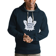 Toronto Maple Leafs - Antigua Logo Victory Pullover Hoodie Navy