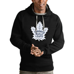 Toronto Maple Leafs - Antigua Logo Victory Pullover Hoodie Black