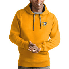 Pittsburgh Penguins Antigua Victory Pullover Hoodie Gold