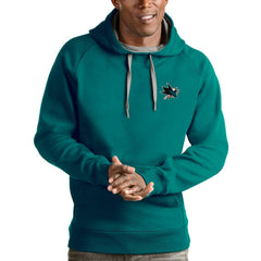 San Jose Sharks - Antigua Victory Pullover Hoodie Teal