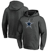 Dallas Cowboys Primary Logo Fitted Pullover Hoodie Charcoal - NFL