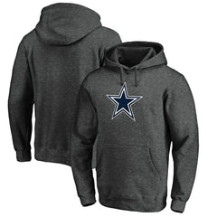 Dallas Cowboys Primary Logo Fitted Pullover Hoodie Charcoal - NFL