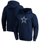 Dallas Cowboys Primary Logo Fitted Pullover Hoodie Navy - NFL