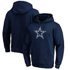 Dallas Cowboys Primary Logo Fitted Pullover Hoodie Navy - NFL