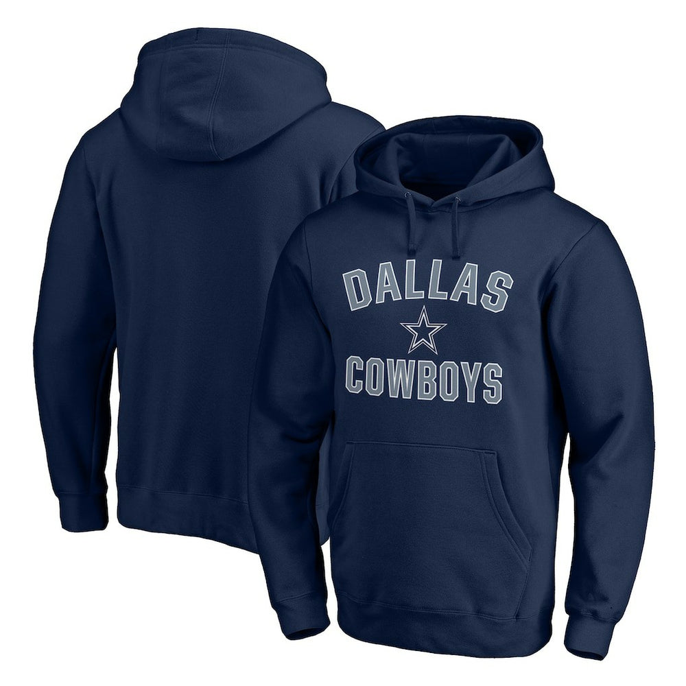Dallas Cowboys Victory Arch Team Fitted Pullover Hoodie Navy - NFL