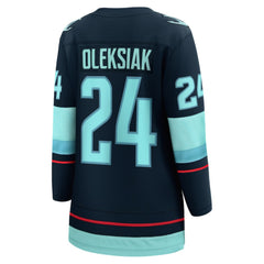 Jamie Oleksiak Seattle Kraken Fanatics Women's Home Breakaway Player Jersey Deep Sea Blue