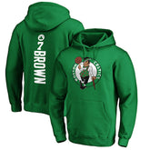 NBA - Jaylen Brown Boston Celtics Playmaker Name & Number Pullover Hoodie - Kelly Green