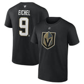 Jack Eichel Vegas Golden Knights Fanatics Authentic Stack Name & Number T-Shirt Black