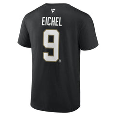 Jack Eichel Vegas Golden Knights Fanatics Authentic Stack Name & Number T-Shirt Black