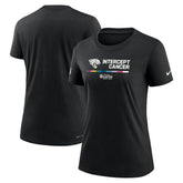 Jacksonville Jaguars Women's NFL Crucial Catch Performance T-Shirt Black - Nike
