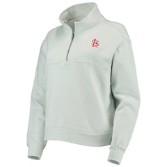 St. Louis Cardinals The Wild Collective Women's Two-Hit Quarter-Zip Pullover Top discount