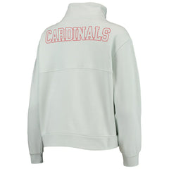St. Louis Cardinals The Wild Collective Women's Two-Hit Quarter-Zip Pullover Top discount