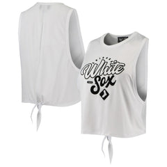 Chicago White Sox The Wild Collective Women's Open Back Twist-Tie Tank Top On Sale