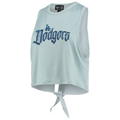 Los Angeles Dodgers The Wild Collective Women's Open Back Twist-Tie Tank Top On Sale