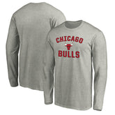NBA - Chicago Bulls Victory Arch Long Sleeve T-Shirt - Heathered Gray