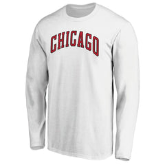 NBA - Chicago Bulls Alternate Team Logo Long Sleeve T-Shirt - White