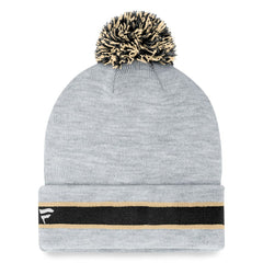 New Orleans Saints Cuffed Knit Hat with Pom Heather Gray - Fanatics