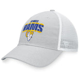 Los Angeles Rams Trucker Snapback Hat Heather Gray/White - Fanatics