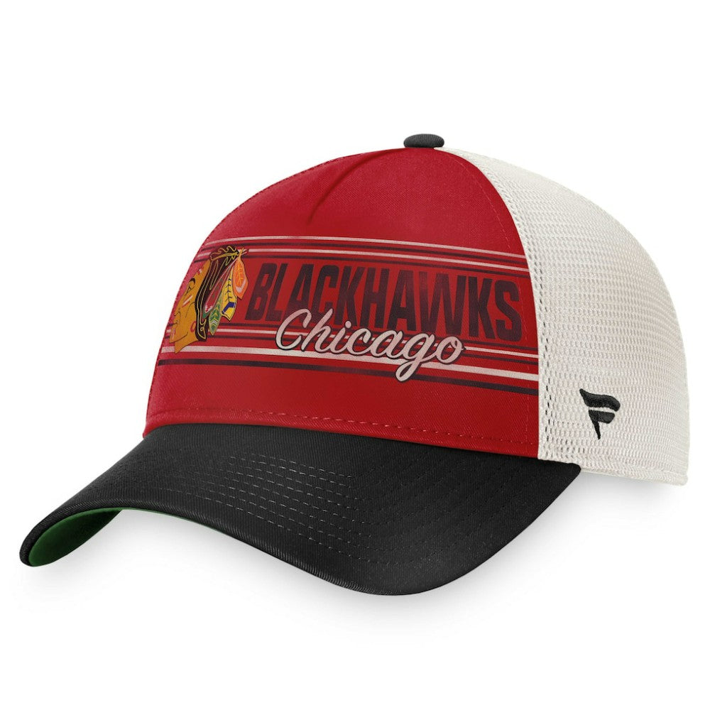 Chicago Blackhawks Fanatics True Classic Retro Trucker Snapback Hat Red/Black