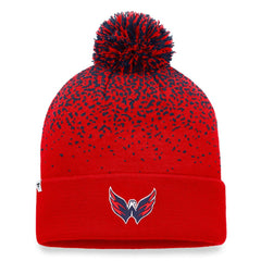 Washington Capitals Fanatics Iconic Gradient Cuffed Knit Hat with Pom Red