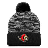 Ottawa Senators - Fanatics Defender Cuffed Knit Hat with Pom Black