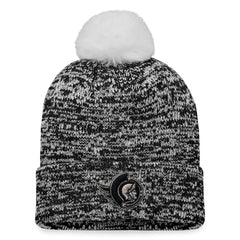 Ottawa Senators - Fanatics Women's Glimmer Cuffed Knit Hat with Pom Black