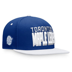 Toronto Maple Leafs - Fanatics Heritage Retro Two-Tone Snapback Hat Blue/White