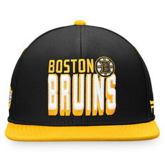 Boston Bruins Fanatics Heritage Retro Two-Tone Snapback Hat Black/Gold