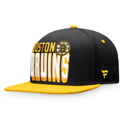Boston Bruins Fanatics Heritage Retro Two-Tone Snapback Hat Black/Gold