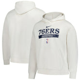 Nike - Philadelphia 76ers 2022/23 Spotlight On-Court Practice Performance Pullover Hoodie - Cream
