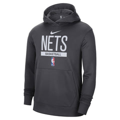 Nike - Brooklyn Nets 2022/23 Spotlight On-Court Practice Performance Pullover Hoodie - Anthracite