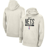 Nike - Brooklyn Nets 2022/23 Spotlight On-Court Practice Performance Pullover Hoodie - Cream