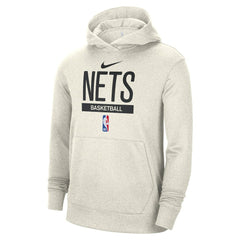 Nike - Brooklyn Nets 2022/23 Spotlight On-Court Practice Performance Pullover Hoodie - Cream
