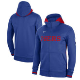 Nike - Philadelphia 76ers Authentic Showtime Performance Full-Zip Hoodie - Royal