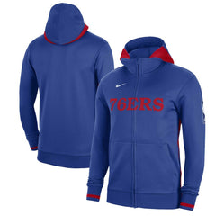 Nike - Philadelphia 76ers Authentic Showtime Performance Full-Zip Hoodie - Royal