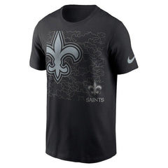 New Orleans Saints RFLCTV T-Shirt Black - Nike