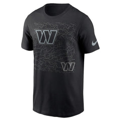 Washington Commanders RFLCTV T-Shirt Black - Nike