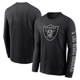 Las Vegas Raiders RFLCTV Name and Logo T-Shirt Black - Nike