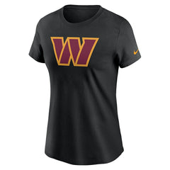 Washington Commanders Women's Logo Cotton Essential T-Shirt Black - Nike