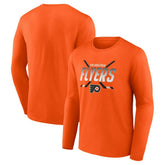 Philadelphia Flyers - Fanatics Covert Long Sleeve T-Shirt Orange
