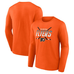 Philadelphia Flyers - Fanatics Covert Long Sleeve T-Shirt Orange