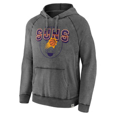 Fanatics - Phoenix Suns True Classics Vintage Snow Wash Raglan Pullover Hoodie - Gray