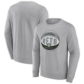 Fanatics - Brooklyn Nets True Classics Vint Pullover Sweatshirt - Heathered Gray