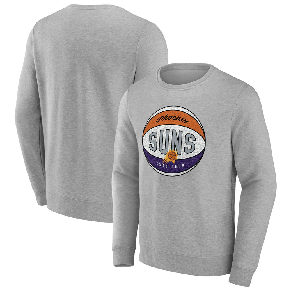 Fanatics - Phoenix Suns True Classics Vint Pullover Sweatshirt - Heathered Gray