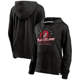 Fanatics - Portland Trail Blazers Women's Full Steam Slub Hoodie T-Shirt - Black