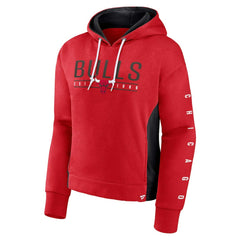 Fanatics - Chicago Bulls Women's Iconic Halftime Colorblock Pullover Hoodie - Red