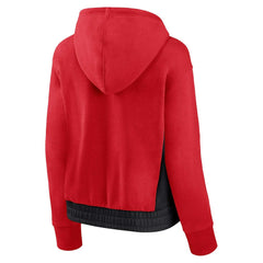 Fanatics - Chicago Bulls Women's Iconic Halftime Colorblock Pullover Hoodie - Red