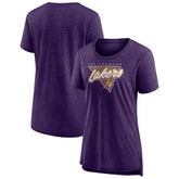 Fanatics - Los Angeles Lakers Women's True Classics Tri-Blend T-Shirt - Heathered Purple