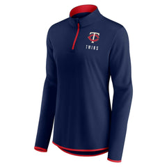 Minnesota Twins Fanatics Women's Worth The Drive Quarter-Zip Jacket Clearance