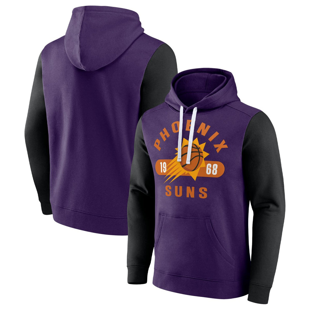 Fanatics - Phoenix Suns Attack Colorblock Pullover Hoodie - Purple/Black